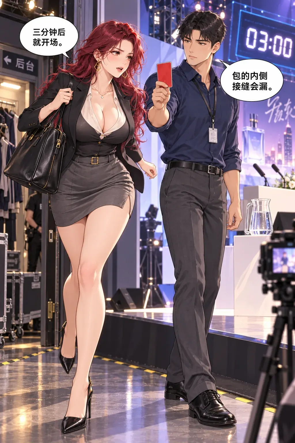 漏点，被我抓到了漫画画面：《漏点，被我抓到了》：提出彼此相撞的目标与漏点线索