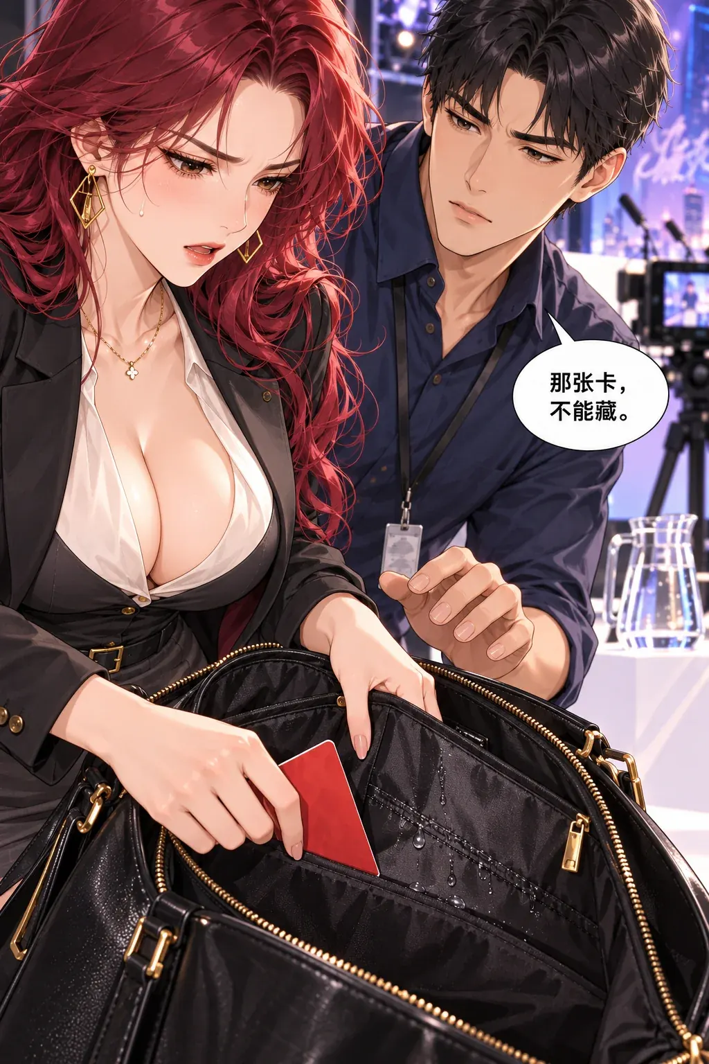 漏点，被我抓到了漫画画面：《漏点，被我抓到了》：明确错误选择与即将兑现的细节