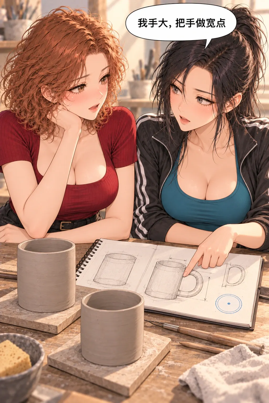 对杯的把手漫画画面：大把手需求在开场可见
