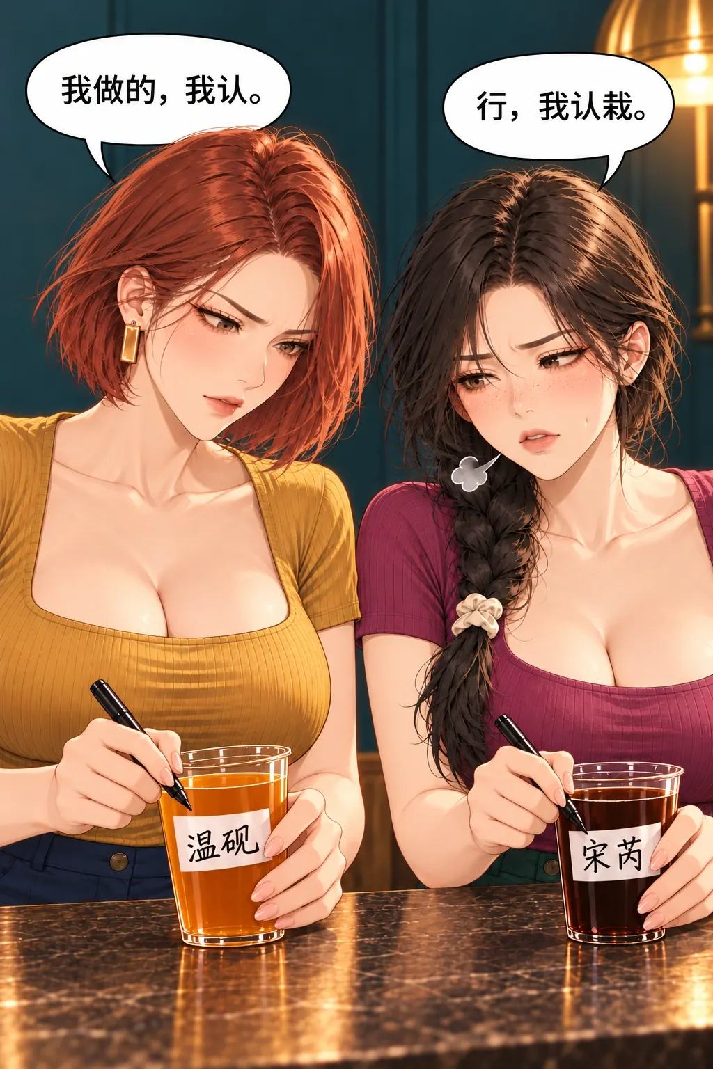 这张差评我收了漫画画面：温砚主动承担后果