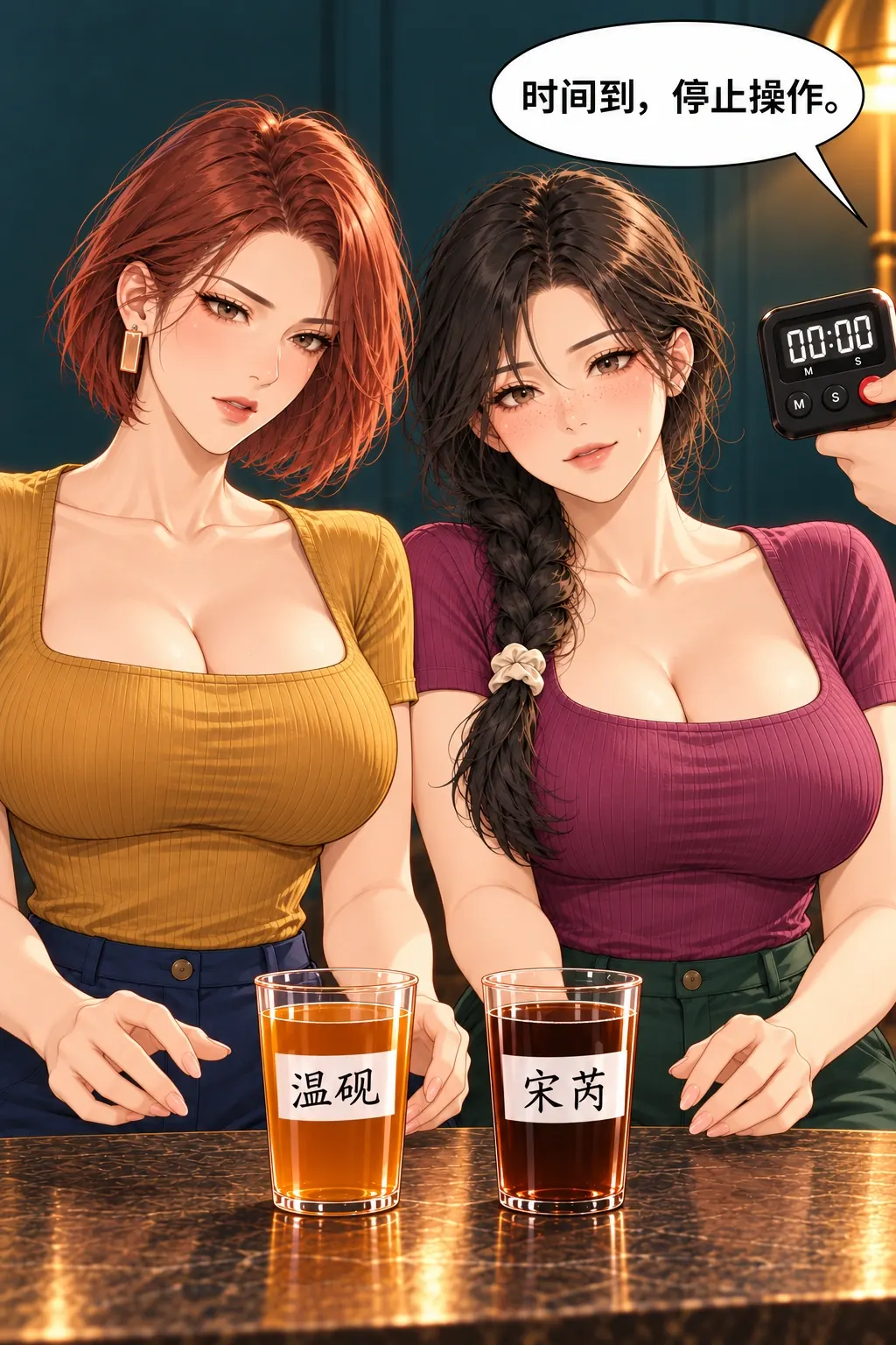 这张差评我收了漫画画面：第三次也是最后一次计时节点
