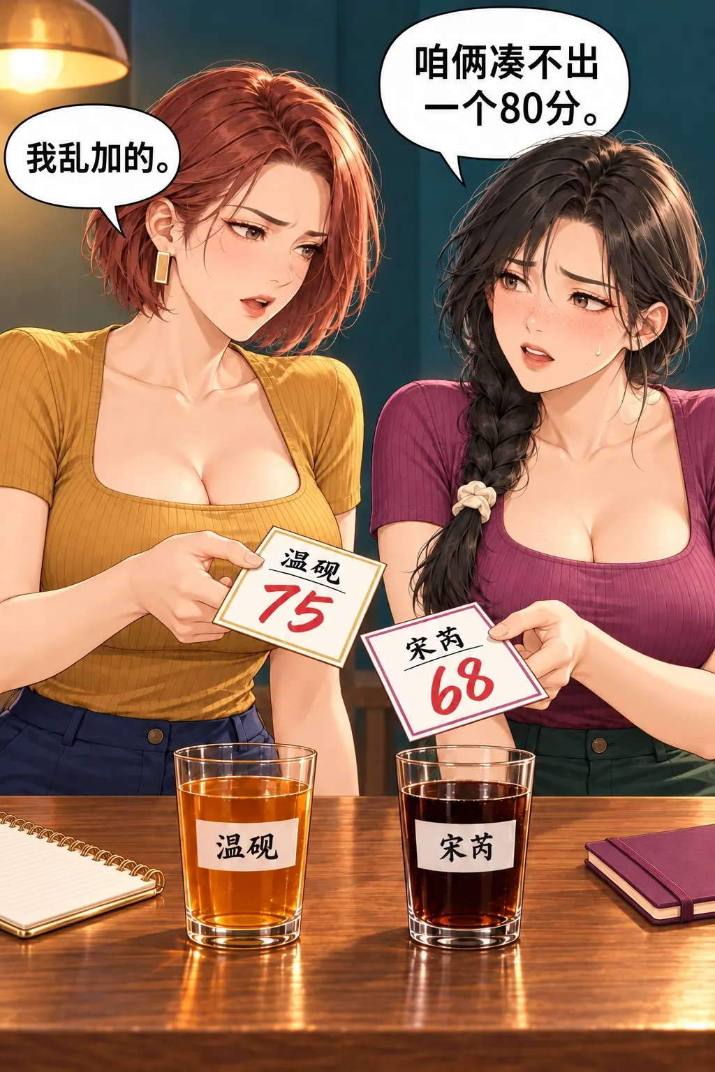 这张差评我收了漫画画面：赛后进入休息环节