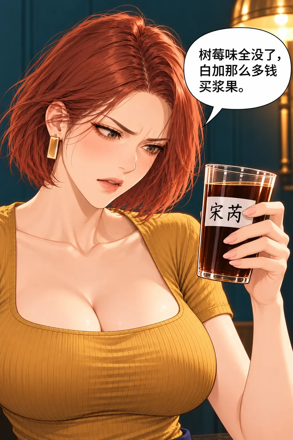 这张差评我收了漫画画面：互相试味环节