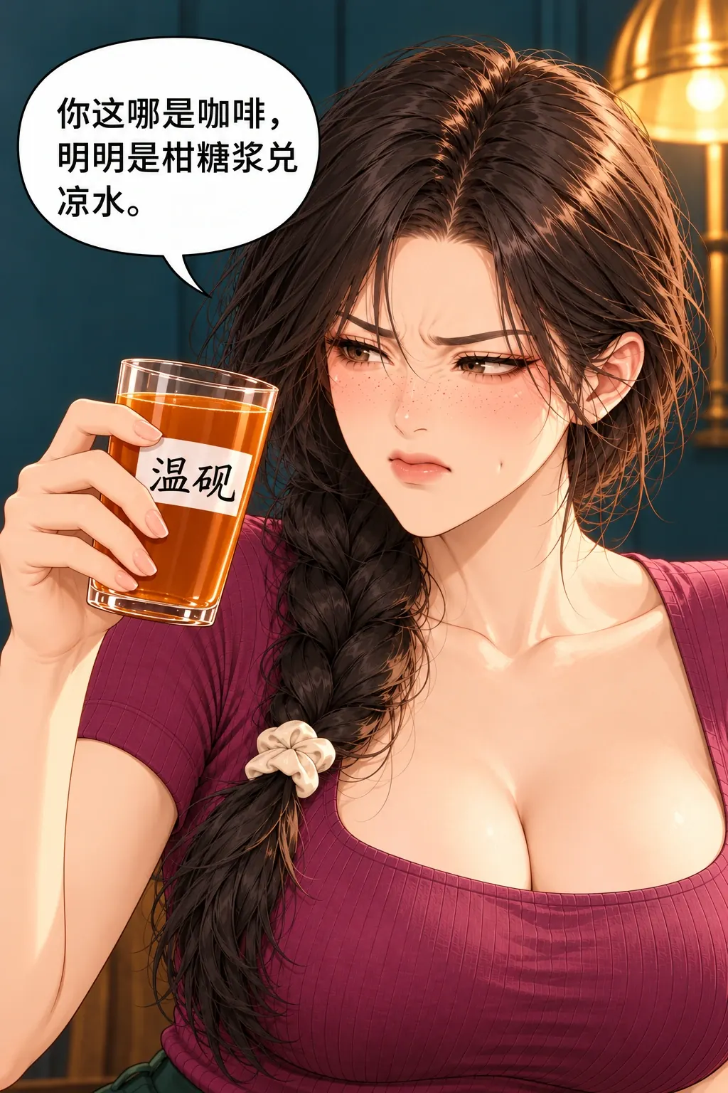 这张差评我收了漫画画面：互相试味环节