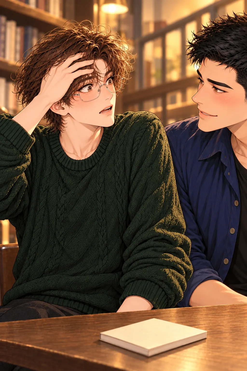 先让我演完漫画画面：沈礁坐稳睁眼缩肩摸额，认真演完惊醒。