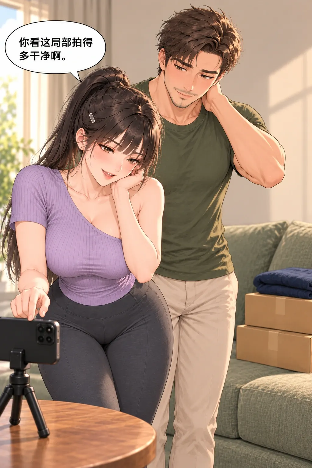 十秒收纳翻车漫画画面：普通移物过程省略；局部画面确实干净，但真实座位已被原物占用。
