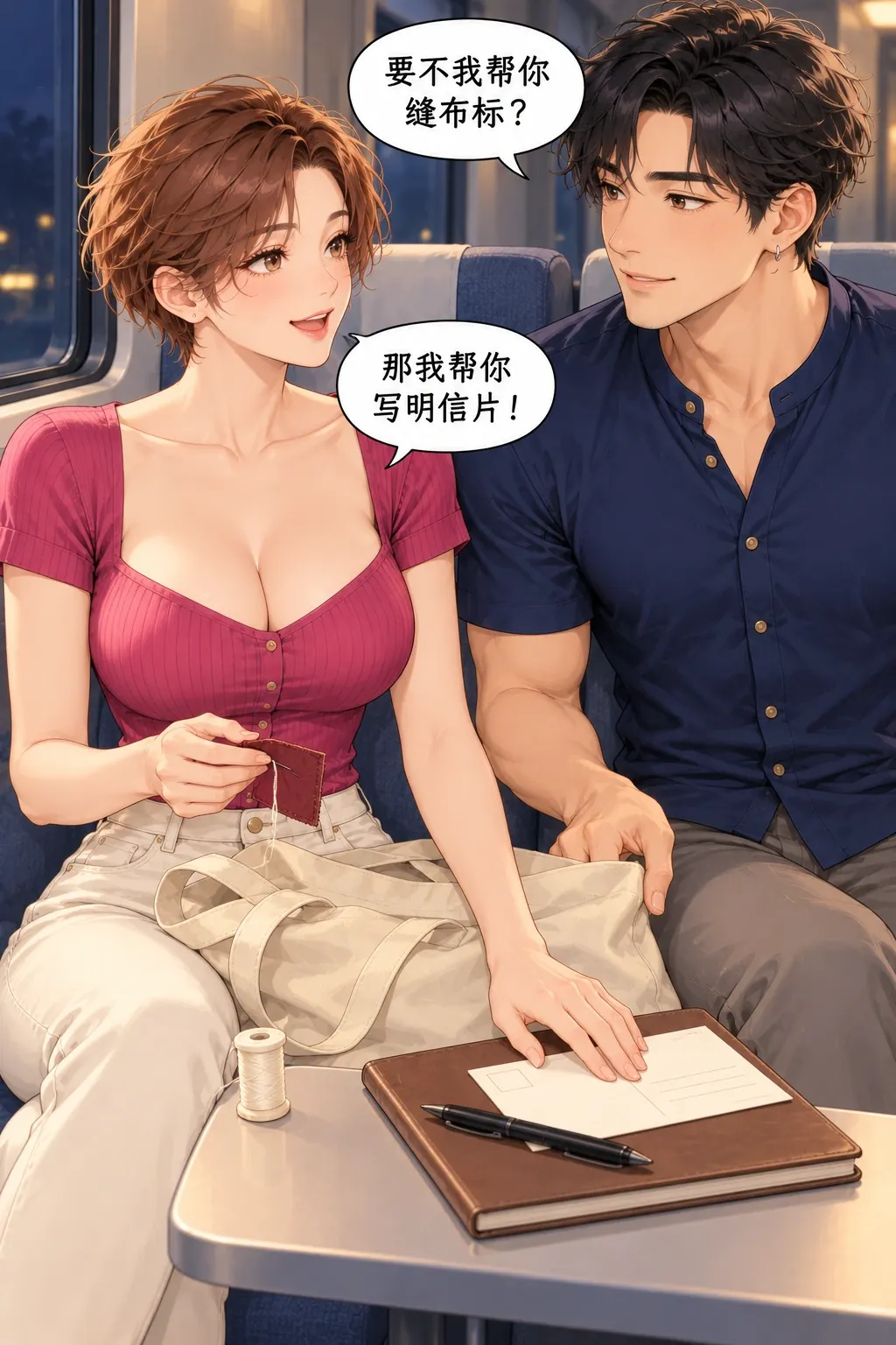 这忙还不完了漫画画面：双方主动同意包办对方的私事，错误选择继续加码。