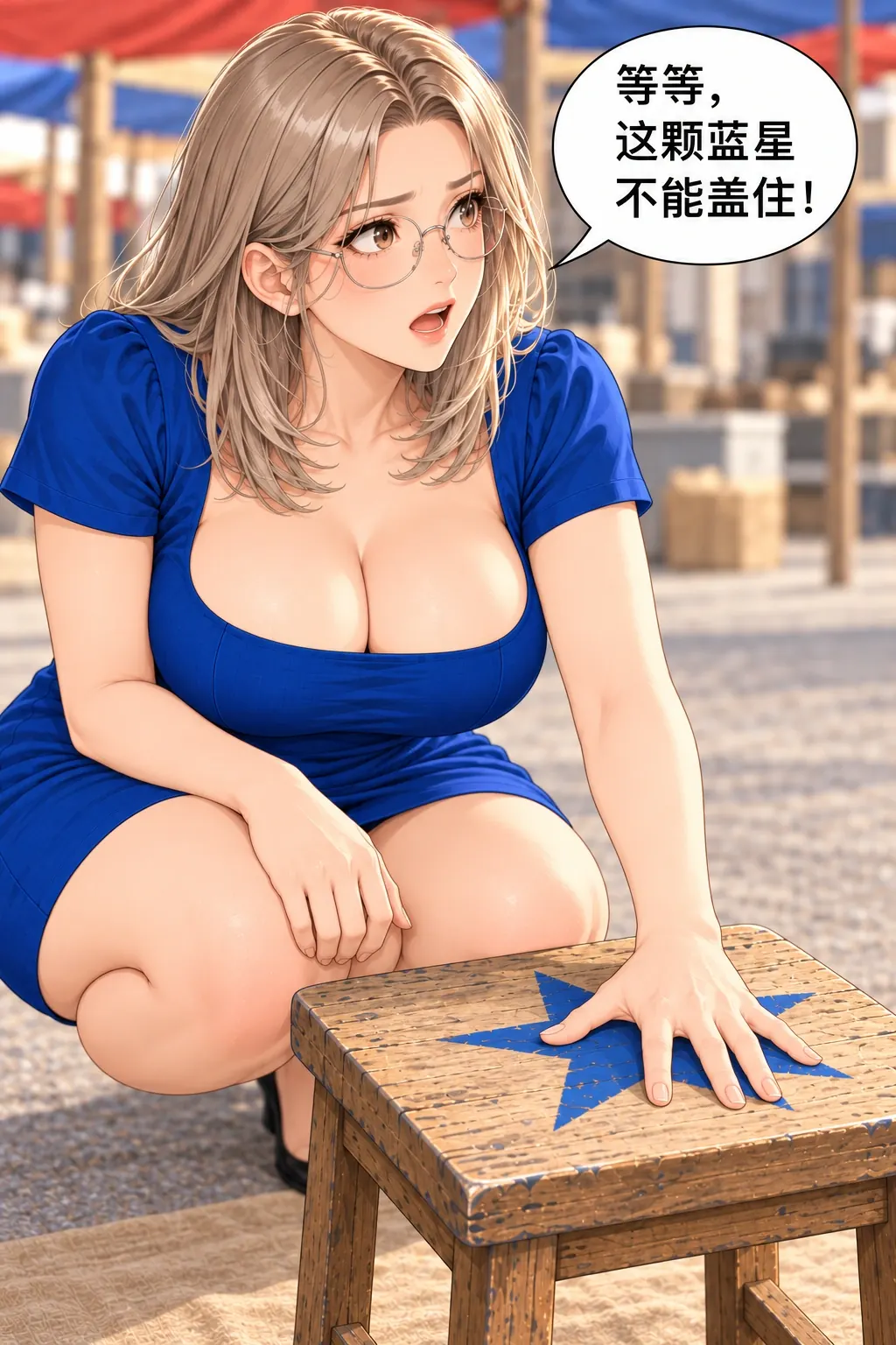 凳子卖了，星星呢？漫画画面：先前要卖的物主追加保留星星的条件。