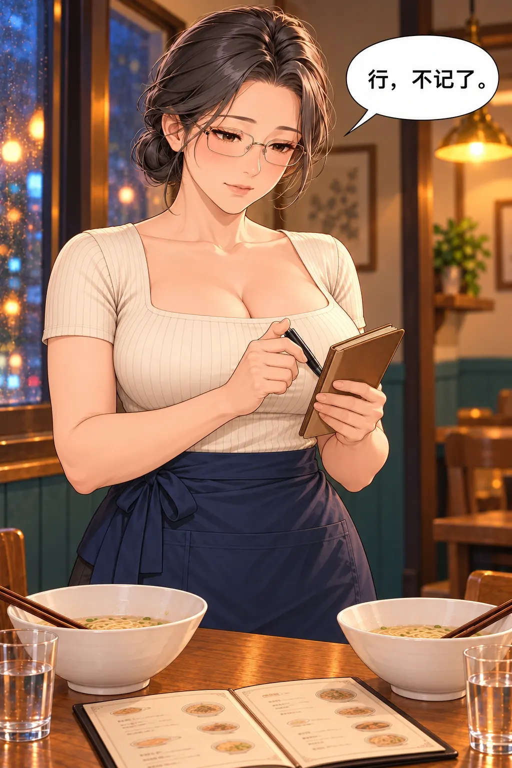 老样子，先别记漫画画面：未落笔的备注真正停止，店主不讲道理也没出新餐。