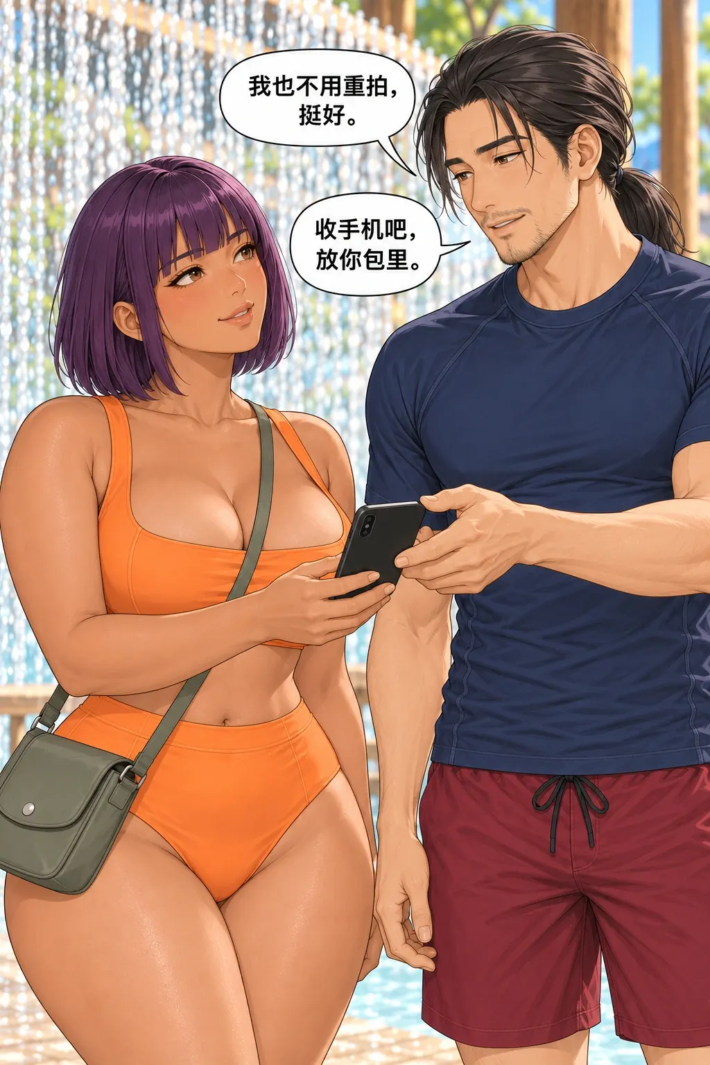 这回自然，却没拍着漫画画面：男本人也改选且给出许可，才发生手机真实交接。