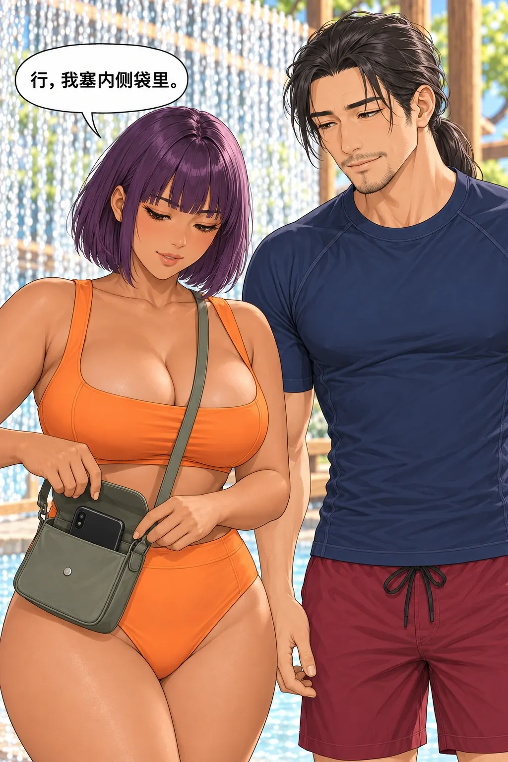 这回自然，却没拍着漫画画面：原手机确实收入原包，无另机/自动补拍；普通封扣动作省略。